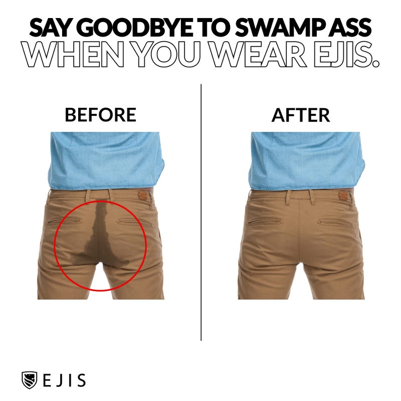 Ejis Sweat Defense Boxer Brief | Comfort Pouch | Sweat Proof Micro Modal (Large, Navy) - Image 3