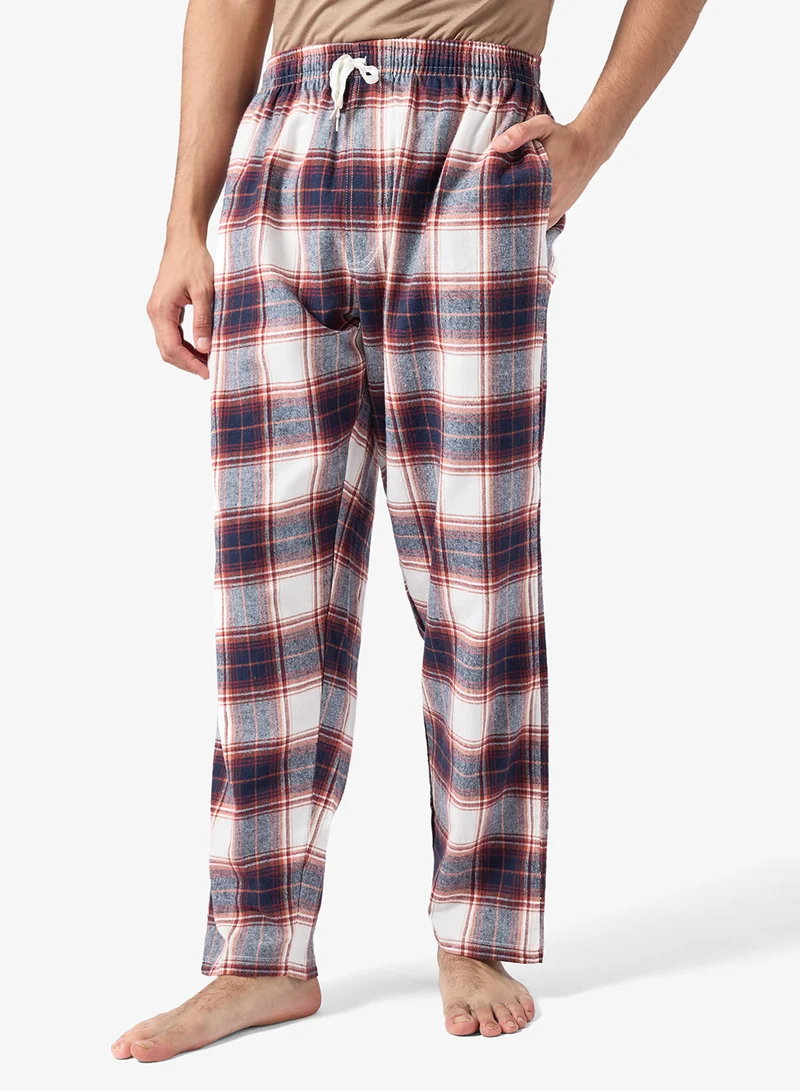 Seventy Five  Essential Short Sleeve T-Shirt And Checked Pyjamas Set for Men | Best Price UAE