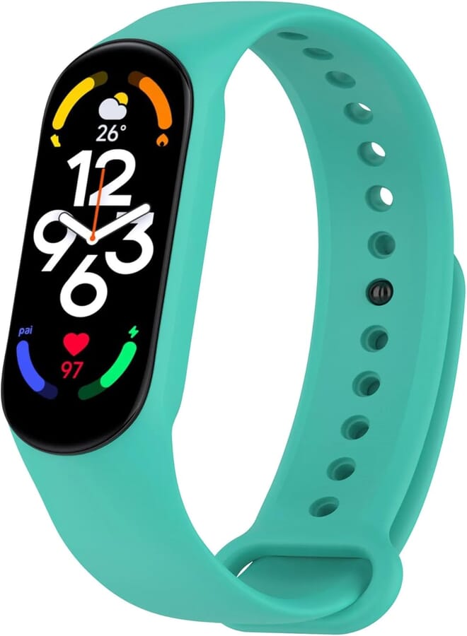 Next store Silicone Replacement Wristband Compatible with Xiaomi Mi Band 6 / Mi Band 5 Smart Watch (Turquoise)