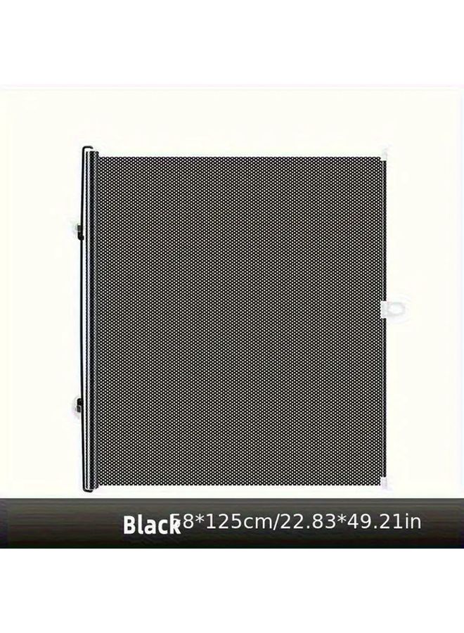 Black Car Windshield Sunshade Roll Up Sun Visor with Heat Insulation UV Protection - Image 5