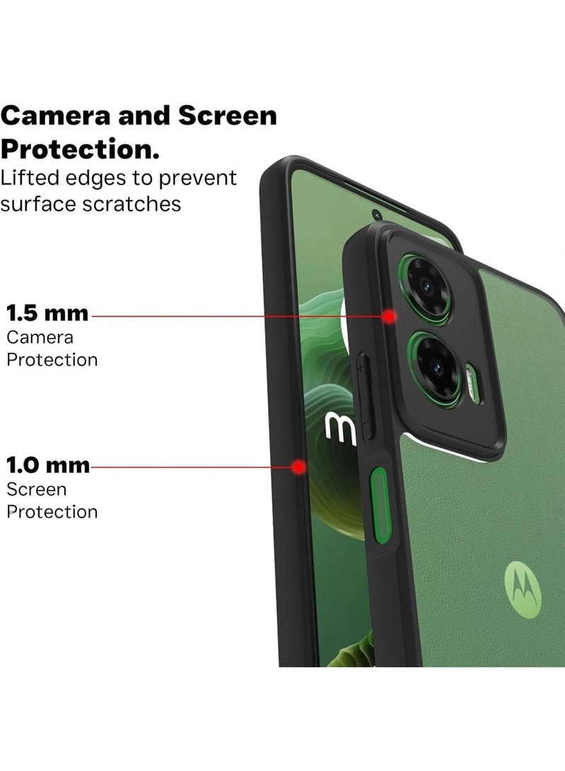 تي ام جراب TM شفاف لـ  موتو جي 35 | Moto G35 Cover مضاد للصدمات بحماية الكاميرا وتصميم خفيف وأنيق - Image 5
