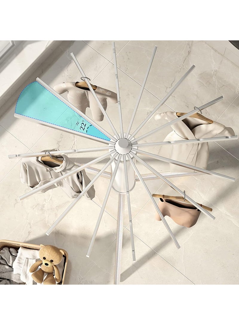 إسكدنيا حامل ملابس قابل للطي ومتين لتجفيف الملابس بتصميم ثلاثي القوائم، حامل ملابس للاستخدام الداخلي والخارجي - Image 3