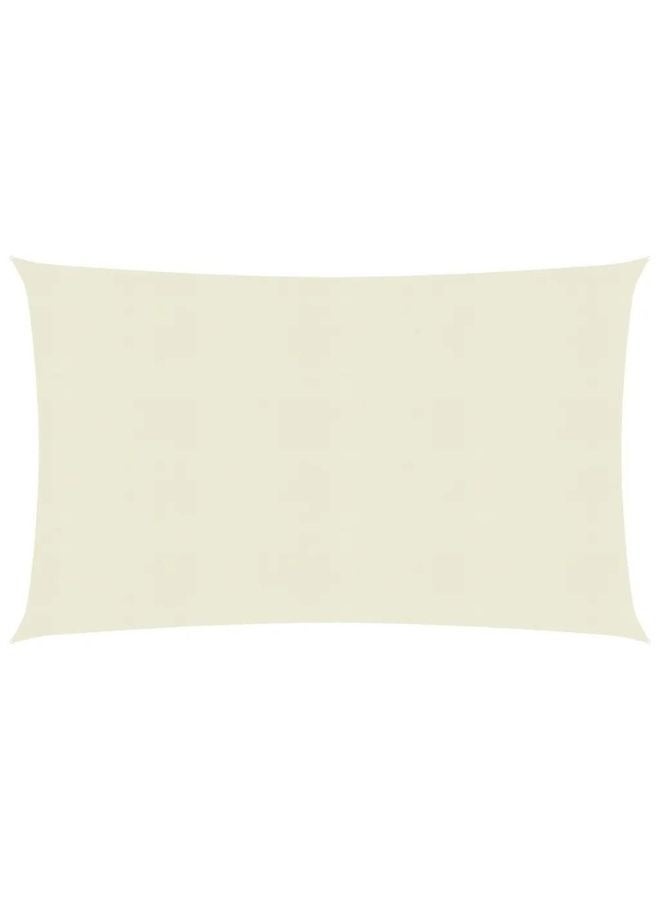 vidaxl Modern Sun Shade Sail 160 gm Cream 2 x 5 m HDPE  - Image 1