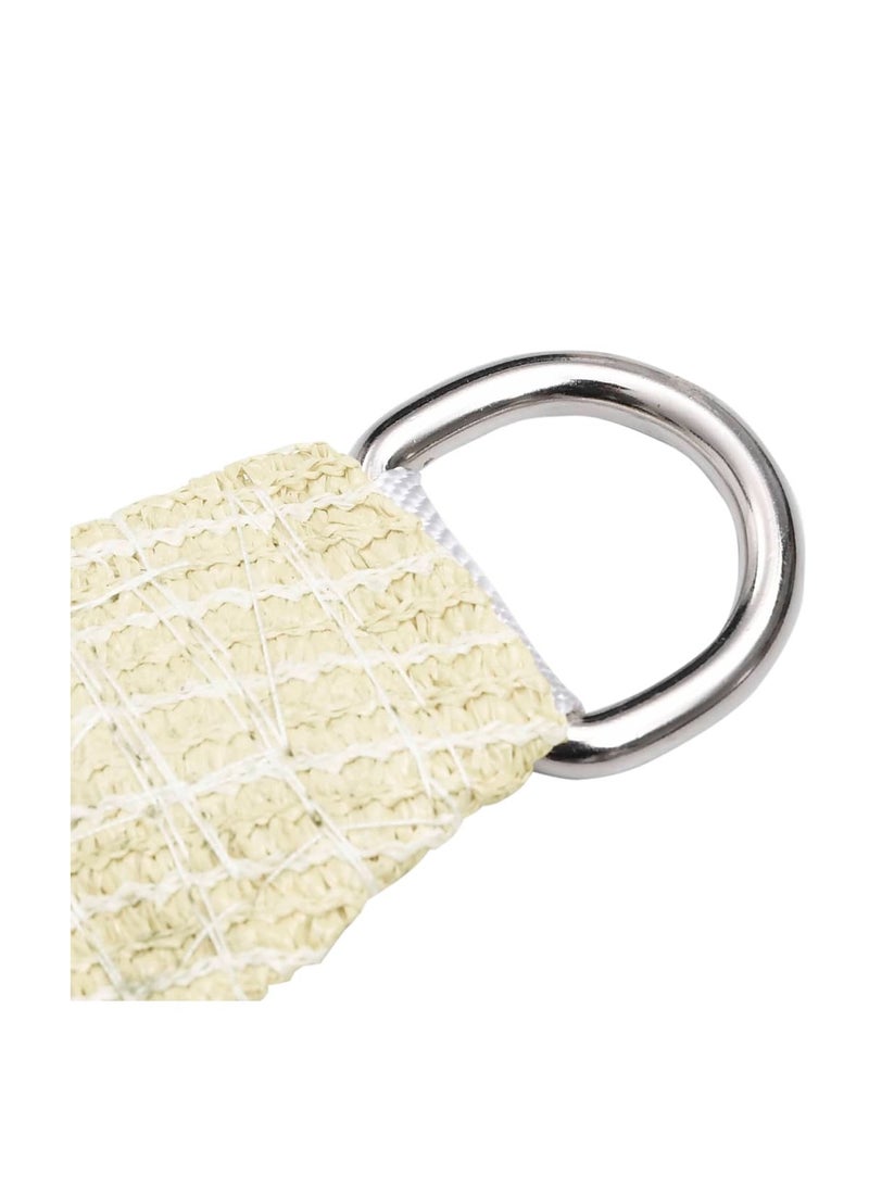 vidaxl Modern Sun Shade Sail 160 gm Cream 2 x 5 m HDPE  - Image 5