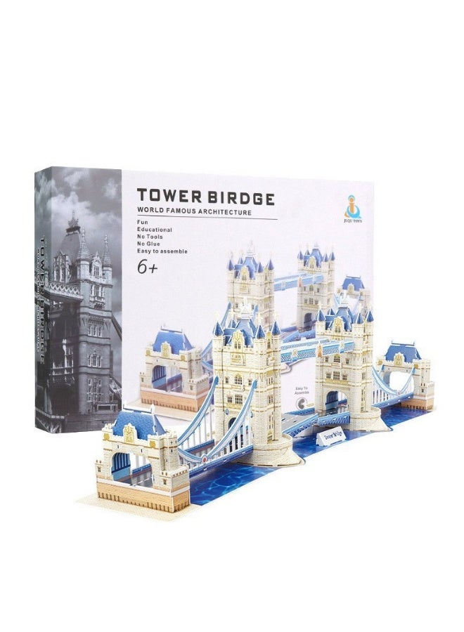 بيوينتي لعبة الألغاز ثلاثية الأبعاد لبناء العالم - ألغاز ثلاثية الأبعاد لجسرين مزدوجين