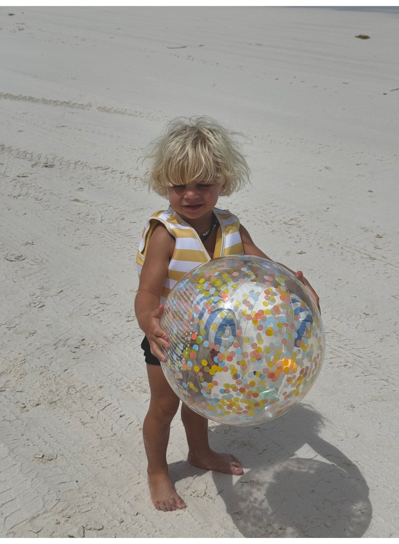 SUNNY LIFE Inflatable Beach Ball for Kids – Sid the Seagull Design with Blue Stripe, Clear Vinyl Pool Toy – Fun Outdoor Water Game for Toddlers, Girls & Boys - Image 5