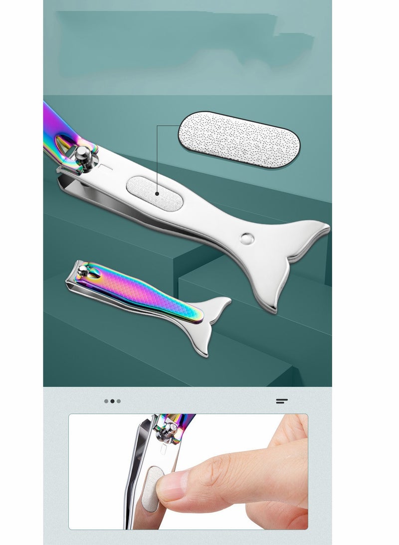Colorful Mermaid Nail Clipper Set with File Unique Gifts for Women Perfect for Festivals Birthdays and Stocking Stuffers - Image 5