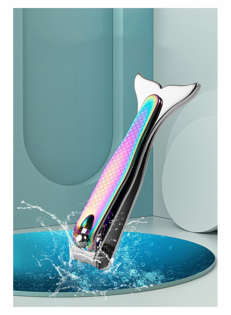 Colorful Mermaid Nail Clipper Set with File Unique Gifts for Women Perfect for Festivals Birthdays and Stocking Stuffers - Image 4