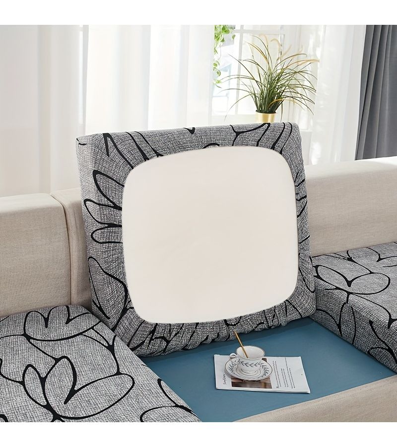 Colorful Time And Space Two Seat Stretchable Non Slip Sofa Cover Modern Print Elastic Slipcover Machine Washable For Living Room - Image 2