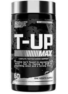 Nutrex Research T-UP, 60 Capsules, Complete Testosterone Support  - Image 1