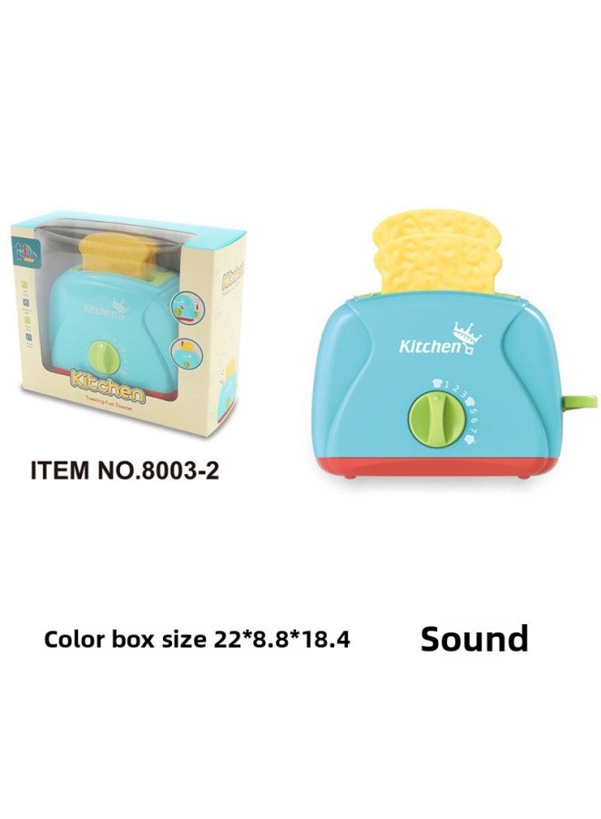 محاكاة الأطفال الكهربائية الأجهزة المنزلية الصغيرة موزع المياه عصارة الخبز خلاط غسالة اللعب منزل اللعب - المواصفات: آلة الخبز (الأخضر) 0.43 كجم - Image 1