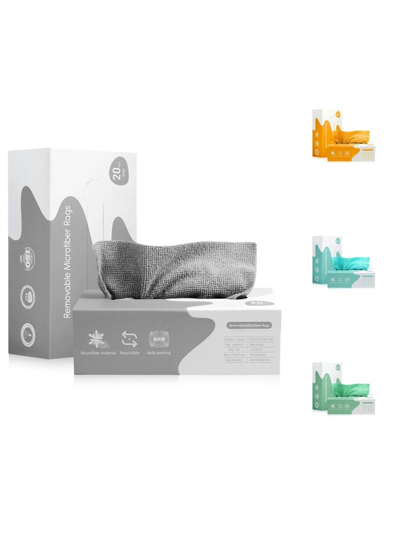20pcs Premium Microfiber Cleaning Cloths, Reusable Wipes, Towel, Car Care Products, Easy - Image 2