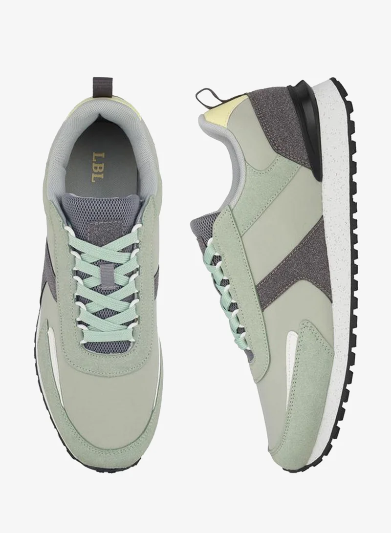 LBL By Shoexpress Men Textured Lace-Up Ankle Sneakers