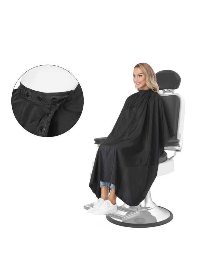 Barber waterproof apron, adjustable salon barber robe, unisex hair cutting apron, hair dyeing apron, suitable for hairstyle design 140*120 cm (56*47 inches). - Image 5