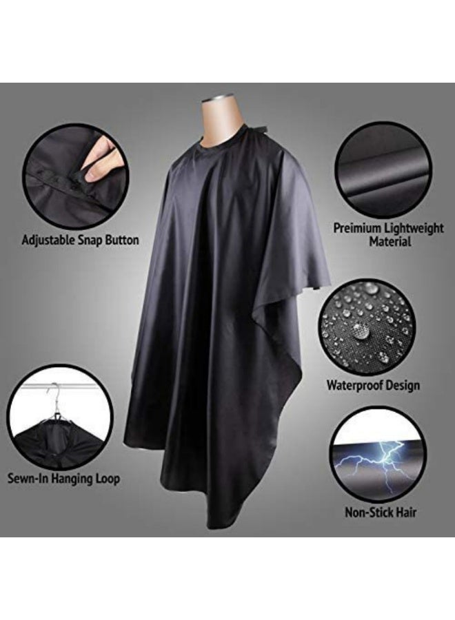 Barber waterproof apron, adjustable salon barber robe, unisex hair cutting apron, hair dyeing apron, suitable for hairstyle design 140*120 cm (56*47 inches). - Image 3