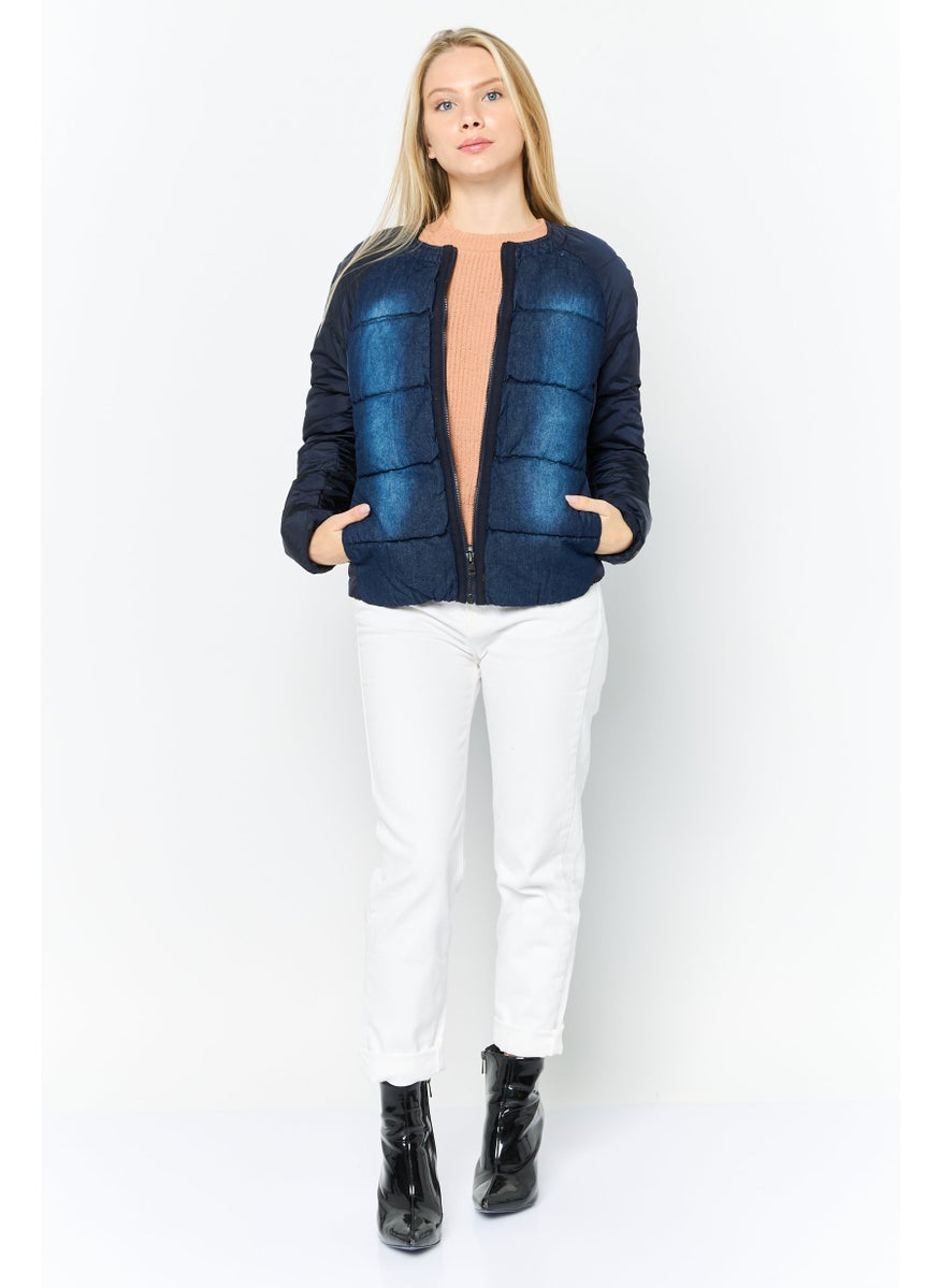 Hilfiger Denim - Women Wash Puffer Jackets, Navy - Image 1