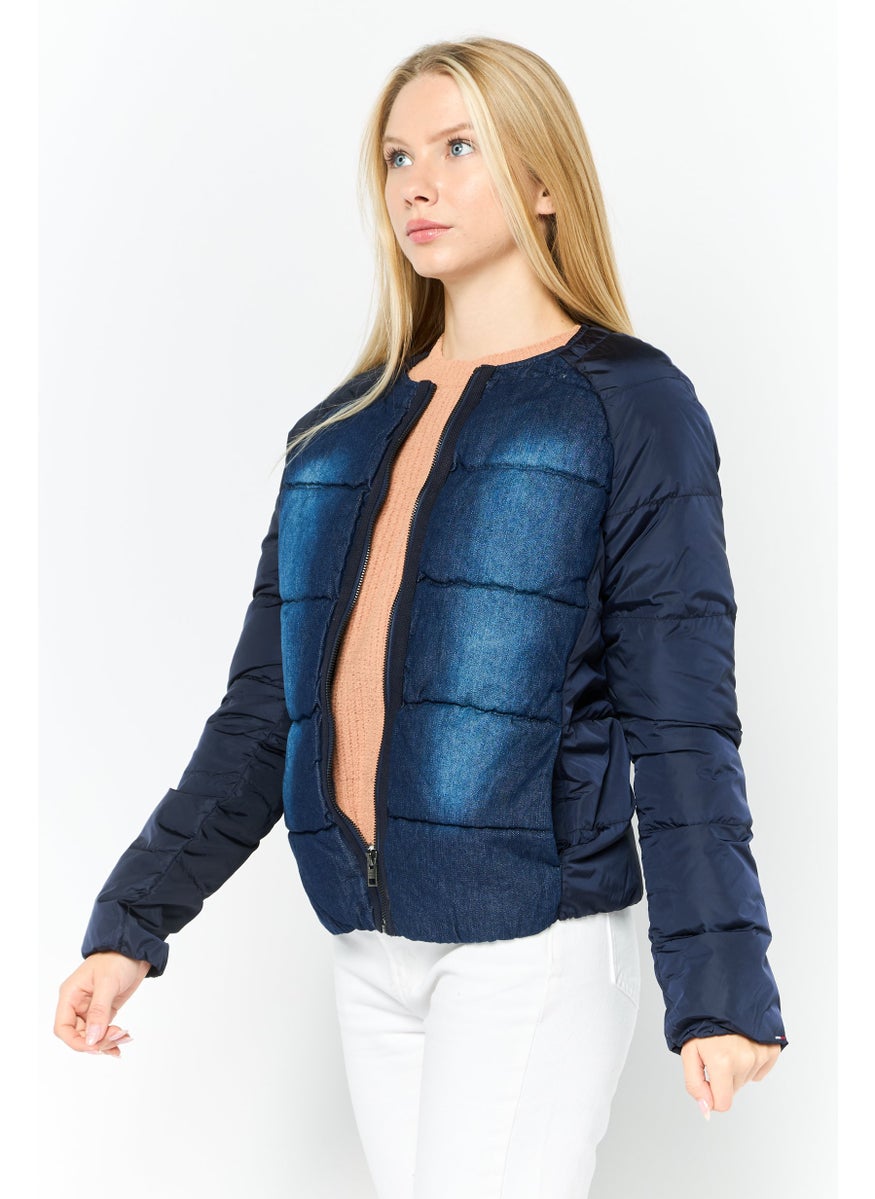 Hilfiger Denim - Women Wash Puffer Jackets, Navy - Image 1