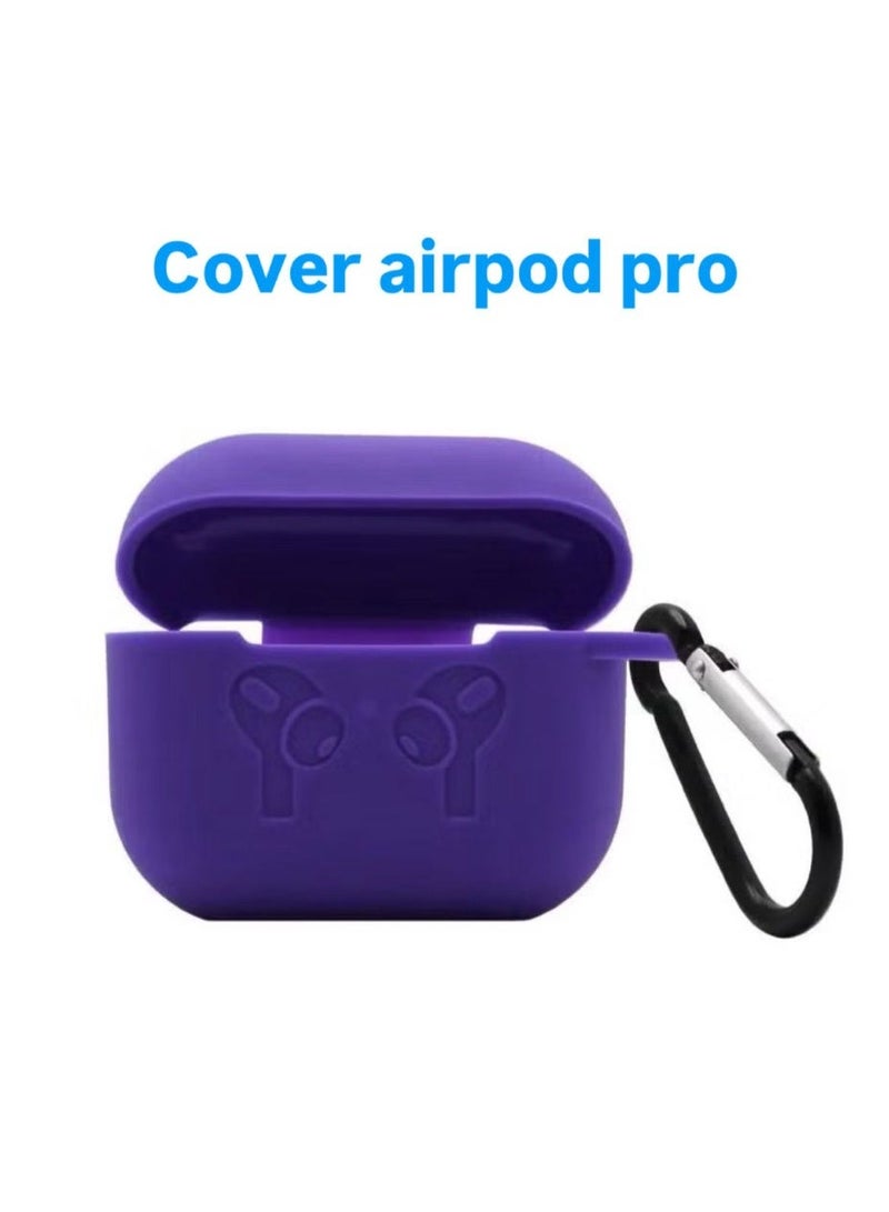 Protective Case Cover For Apple AirPods Pro , Airpods Pro 2 dark purple - Image 1