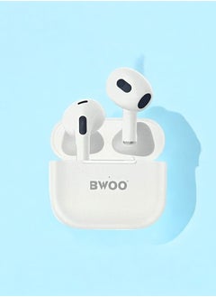 BWOO Original Pro Bluetooth headset from BWOO, a wireless Bluetooth headset that supports wireless charging, features clear sound and noise isolation, works on all mobile phones such as iPhone, Galaxy, Huawei  - Image 3