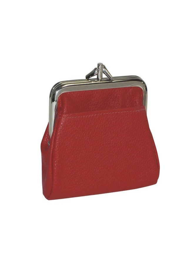 Buxton womens Hudson Pik-me-up® Triple Frame coin purses, Dark Red, One Size US