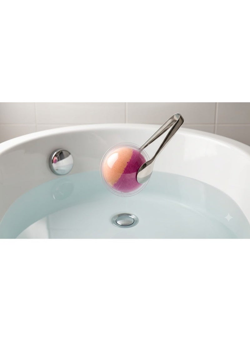 These colorful bath bombs for kids create a rich, soft lather that's gentle on the skin. Each bomb contains a hidden surprise (a small toy) that makes bath time more fun for children. The product is safe for external use (one bomb). - Image 3