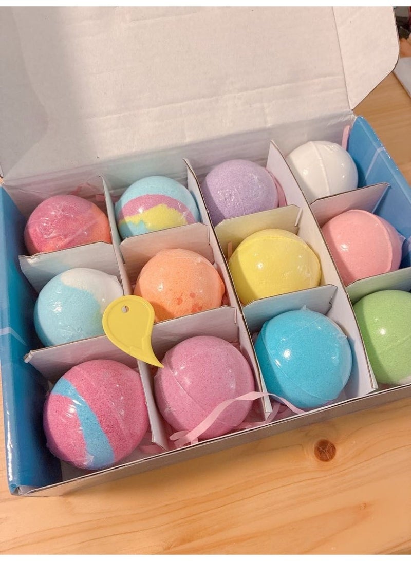 These colorful bath bombs for kids create a rich, soft lather that's gentle on the skin. Each bomb contains a hidden surprise (a small toy) that makes bath time more fun for children. The product is safe for external use (one bomb). - Image 1