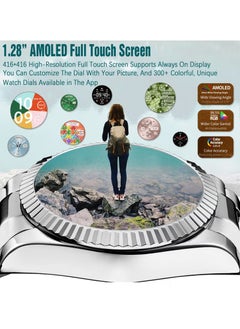 RollsTimi  Men's Bluetooth Smartwatch 1.28-Inch Full-Screen Touch Sports Waterproof Sleep Monitoring Android Ios System Universal RT I80  - Image 3