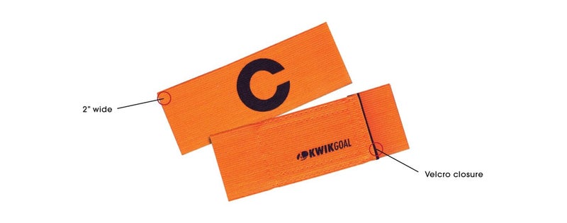 Kwik Goal Captain "C" Arm Band, Green - Image 3
