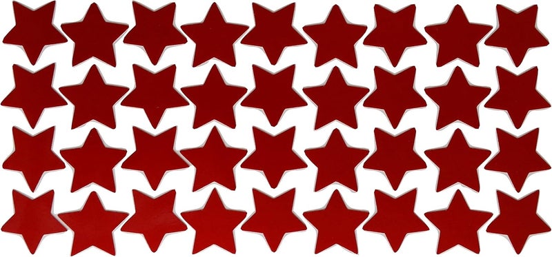 LiteMark Reflective Red 1 Inch Stars Sticker Decals for Helmets, Bicycles, Strollers, Wheelchairs and More - Pack of 36 - Image 4