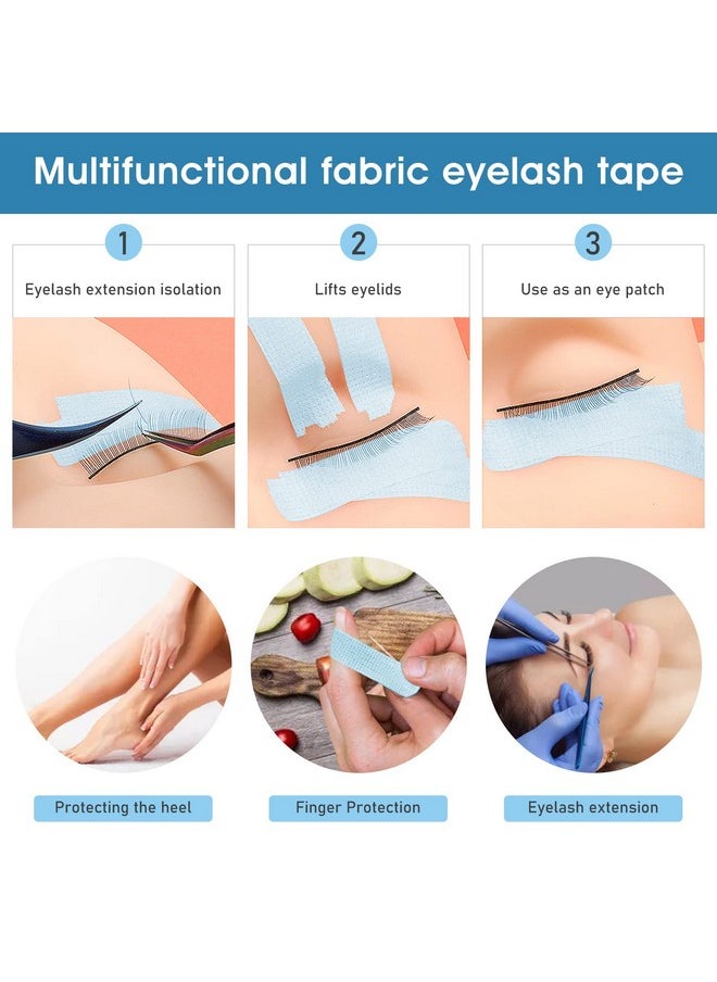 WLLHYF - 6 Rolls Eyelashes Extension Tape Breathable Medical Microporous Tape Sensitive Skin Tape Adhesive Fabric Lash Tape For Professional Individual Makeup Eye Lashes Tools - Image 1