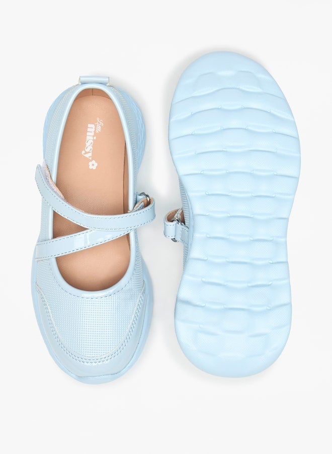 ميسي حذاء ماري جين بناتي من ليتل ميسي بشريط لاصق - Image 4