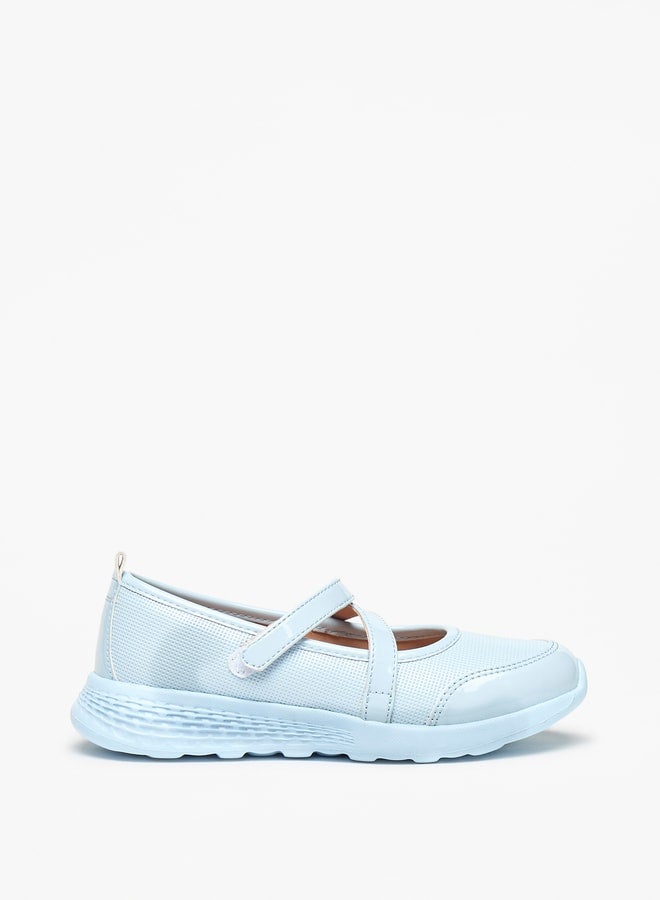 MISSY Little Missy Panelled Mary Jane Shoes with Hook and Loop Closure - Image 3