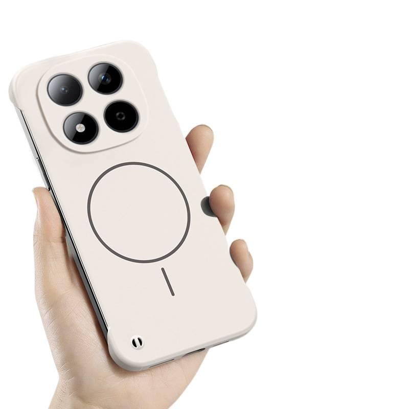 BB غطاء MagSafe لـ Redmi Note 15 مع حماية من السقوط ومغناطيس قوي مع مقاوم للصدمات مع تغطية كاملة مع تصميم بدون إطار باللون وردي مغناطيسي باللون الوردي باللون الأحمر - Image 5