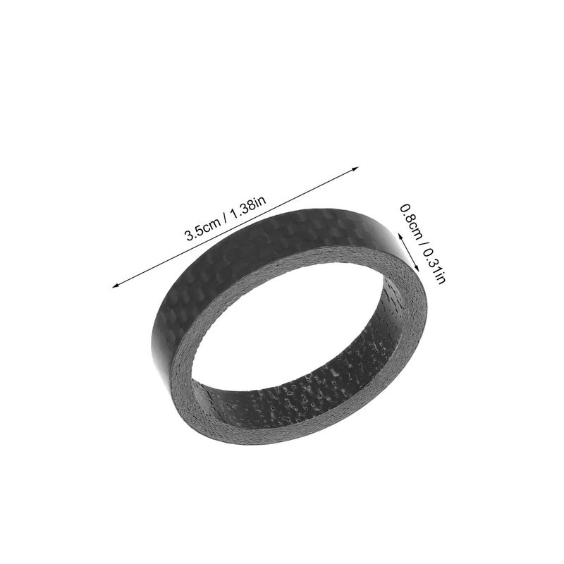 6pcs Carbon Fiber Bicycle Headset Stem Spacers 2mm 3mm 5mm 8mm Ultralight Fork Handlebar Accessories - Image 3