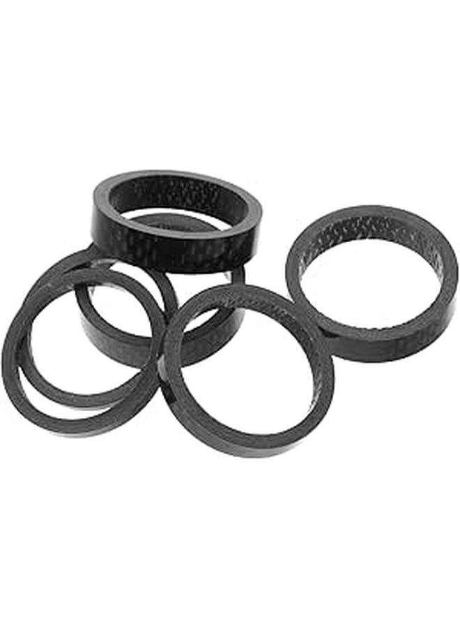6pcs Carbon Fiber Bicycle Headset Stem Spacers 2mm 3mm 5mm 8mm Ultralight Fork Handlebar Accessories - Image 1
