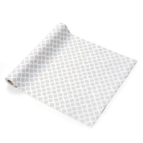 Con-Tact Brand Grip Prints Shelf Liner, Durable and Non-Adhesive Liners, Non-Slip Drawer and Cabinet Liner, 18" x 4', Talisman Pale Gray, Pack of 1 Roll - Image 2