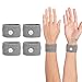 COMFYTHERA Motion Sickness Wristband AntiNausea Acupressure Wrist Band for Nausea Relief Dizziness and Vomiting from Car Sea Boat Flying Travel Sickness for Adults and Kids Grey Large 2 Pairs - Image 1
