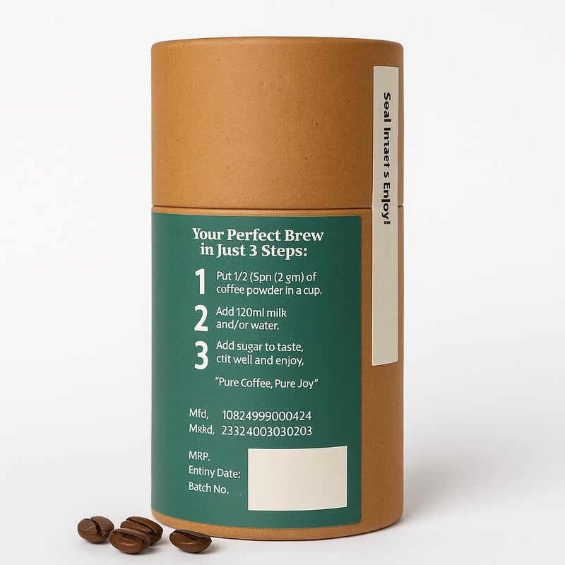 Beany Day Vanilla Cloud - Medium Roast Flavoured Instant Coffee with Natural Vanilla Essence | 80g | Premium Agglomerated Coffee | No Chicory | Ideal for Hot & Iced Coffee | 40 Cups - Image 3