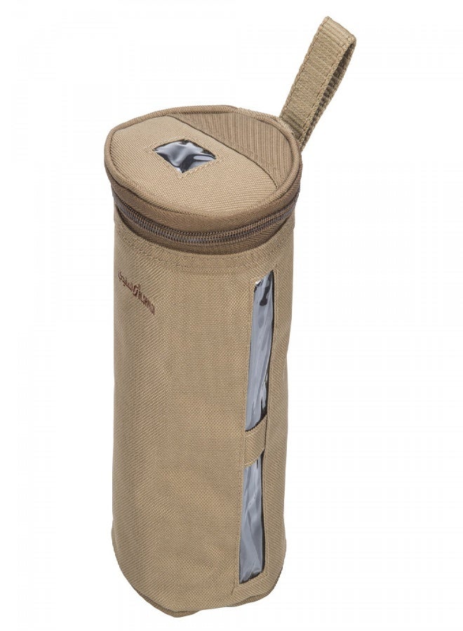 AL SANIDI Tea and sugar storage bag for trips, 7 different pieces, Kaki, Size 17*17*28Cm - Image 1