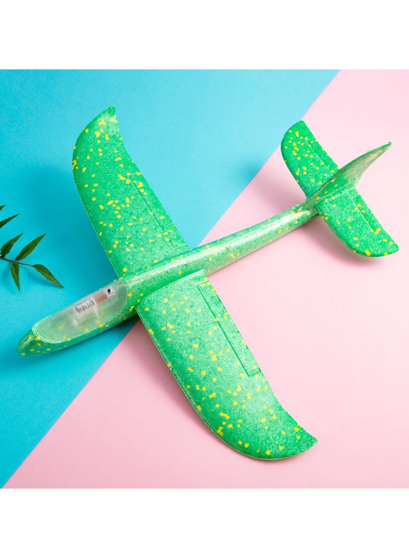 Big  Flаѕһ Foam Plane Gliders Hand Throw Light Inertial AirPlane EPP Outdoor Launch Fun of Kids Тоуs for Children Gift (Upgrade 50cm Green)  - Image 2