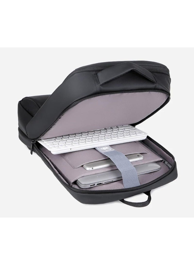 SamoDani Waterproof Laptop Backpack with USB Charging Port | Anti-Theft Travel & Office Backpack for Men & Women - Image 5