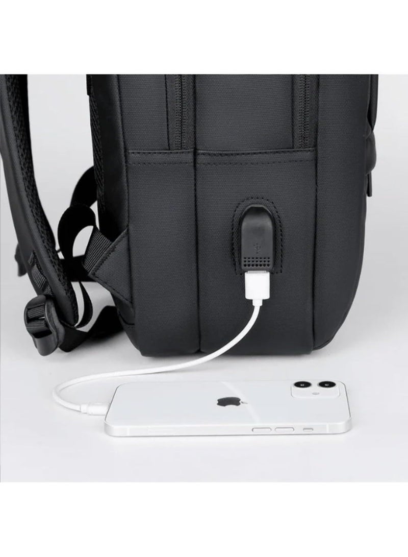 SamoDani Waterproof Laptop Backpack with USB Charging Port | Anti-Theft Travel & Office Backpack for Men & Women - Image 3
