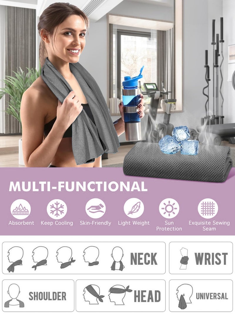 URbazaar Yoga Mat for Women and Men, Extra Long and Wide Exercise Mat(72"x24"), Includes a cooling towel, Pilates, Fitness, Barefoot Workouts, Home Gym Studio - Image 5