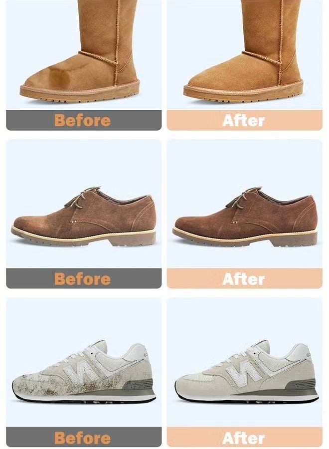 200ml Multipurpose Suede Foam Cleaner Nubuck Bubble Cleaner Restores Color and Vibrancy to Shoes Boots Clothes Car Ceiling Handbags Sofa and Furniture