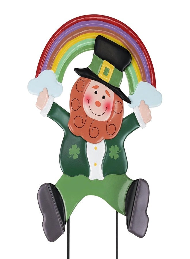 hogardeck St Patricks Day Decorations Outdoor, Leprechaun Rainbow Decorative Garden Stakes for St Patricks Day Decor, Luck Yard Sign Saint Patricks Day Decorations for Home Outside Backyard Porch Lawn - Image 1