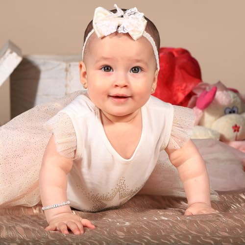 Sereney هدايا عيد ميلاد فتاة عمرها سنة واحدة من سيريني، سوار لؤلؤ قابل للتعديل كأول هدية عيد ميلاد للفتيات، هدية عيد ميلاد الفتاة الأولى كهدية عيد ميلاد لابنة أو ابنة أخت أو حفيدة عمرها سنة واحدة - Image 4