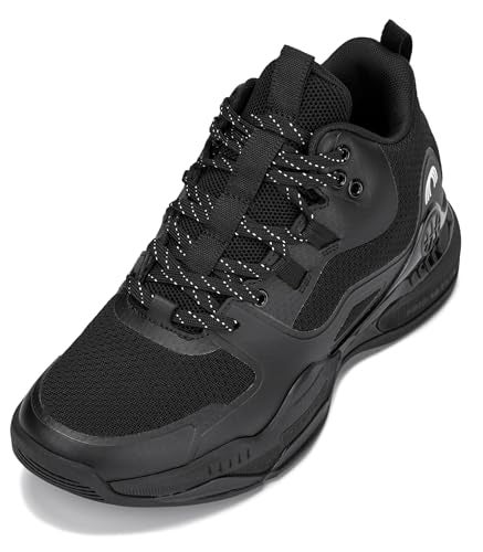 CALTO Mens Invisible Height Increasing Elevator Shoes Black Basketball HighTop Sporty Sneakers 30 Inches Taller Q393 Size 8 DM US - Image 1