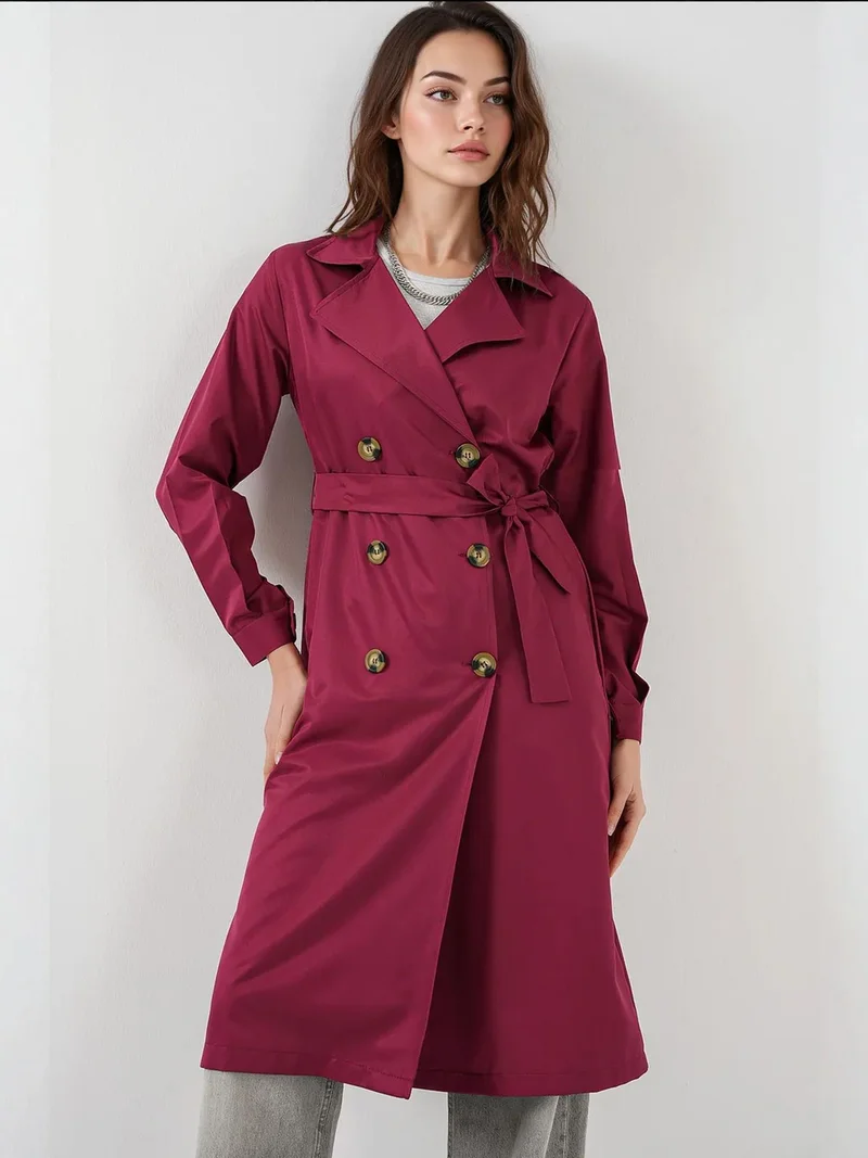 BIG DART BDART Double Breasted Long Trench Coat