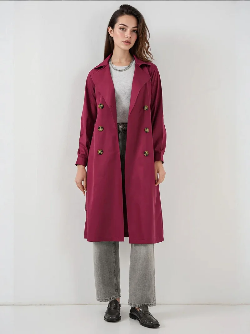 BIG DART BDART Double Breasted Long Trench Coat