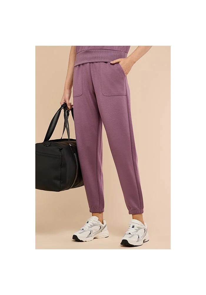 أر أند بي Solid Joggers with Drawstring Waist